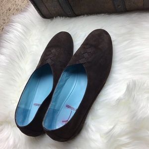 THIERRY RABOTIN Brown Suede Flats